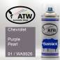 Preview: Chevrolet, Purple Pearl, 91 / WA9926: 400ml Sprühdose, von ATW Autoteile West.